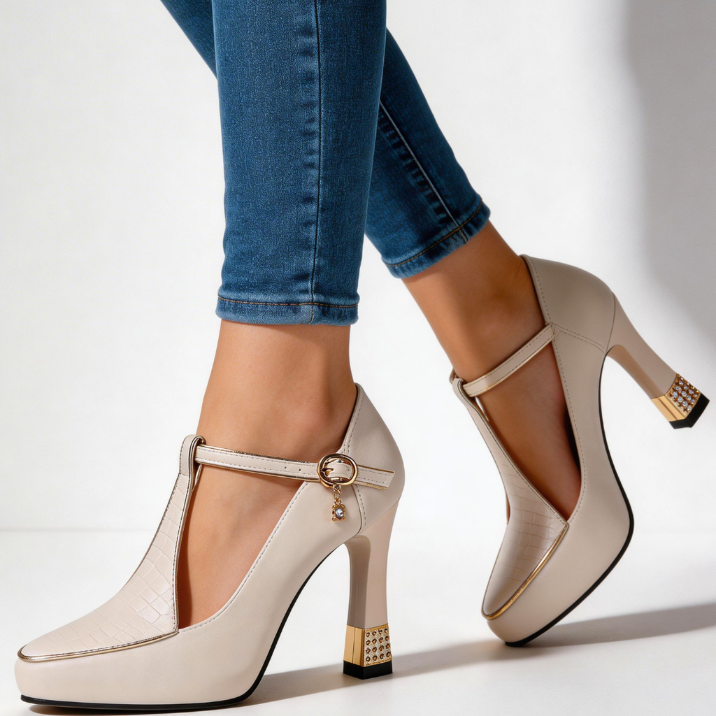 Denali Studded Block Heel Pumps