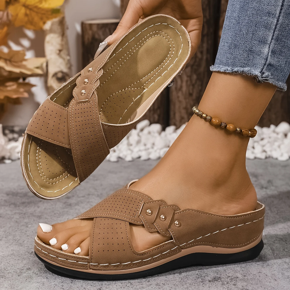 Port Fairy Orthopedic Wedge Sandals