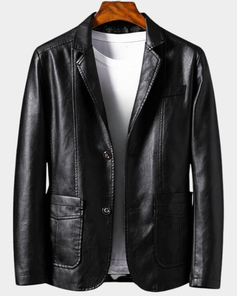Fitz Roy Tailored Leather Blazer Jacket