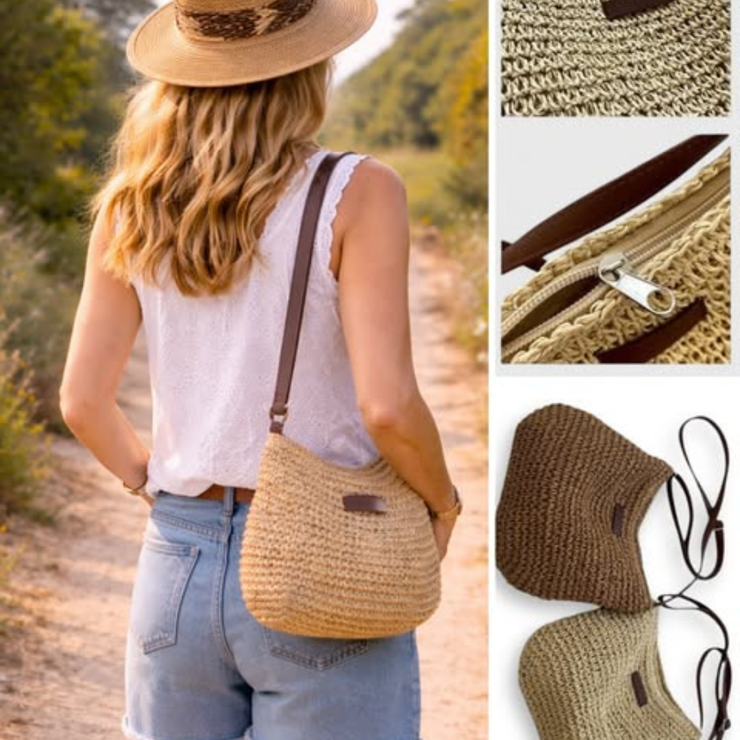 Sumba Woven Straw Sling Bag