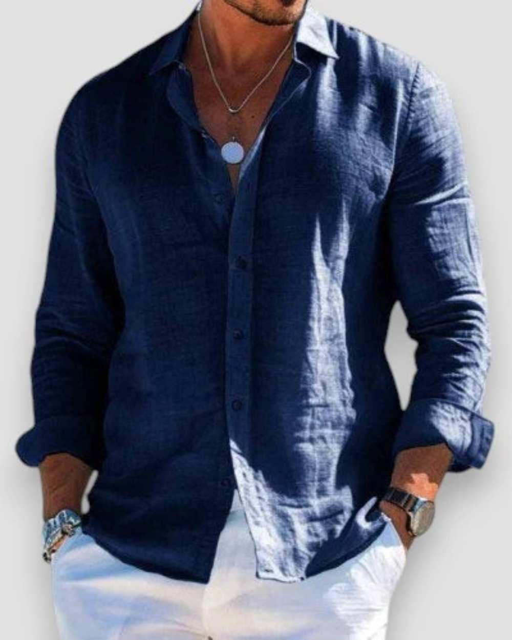 Maui Linen-Blend Shirt