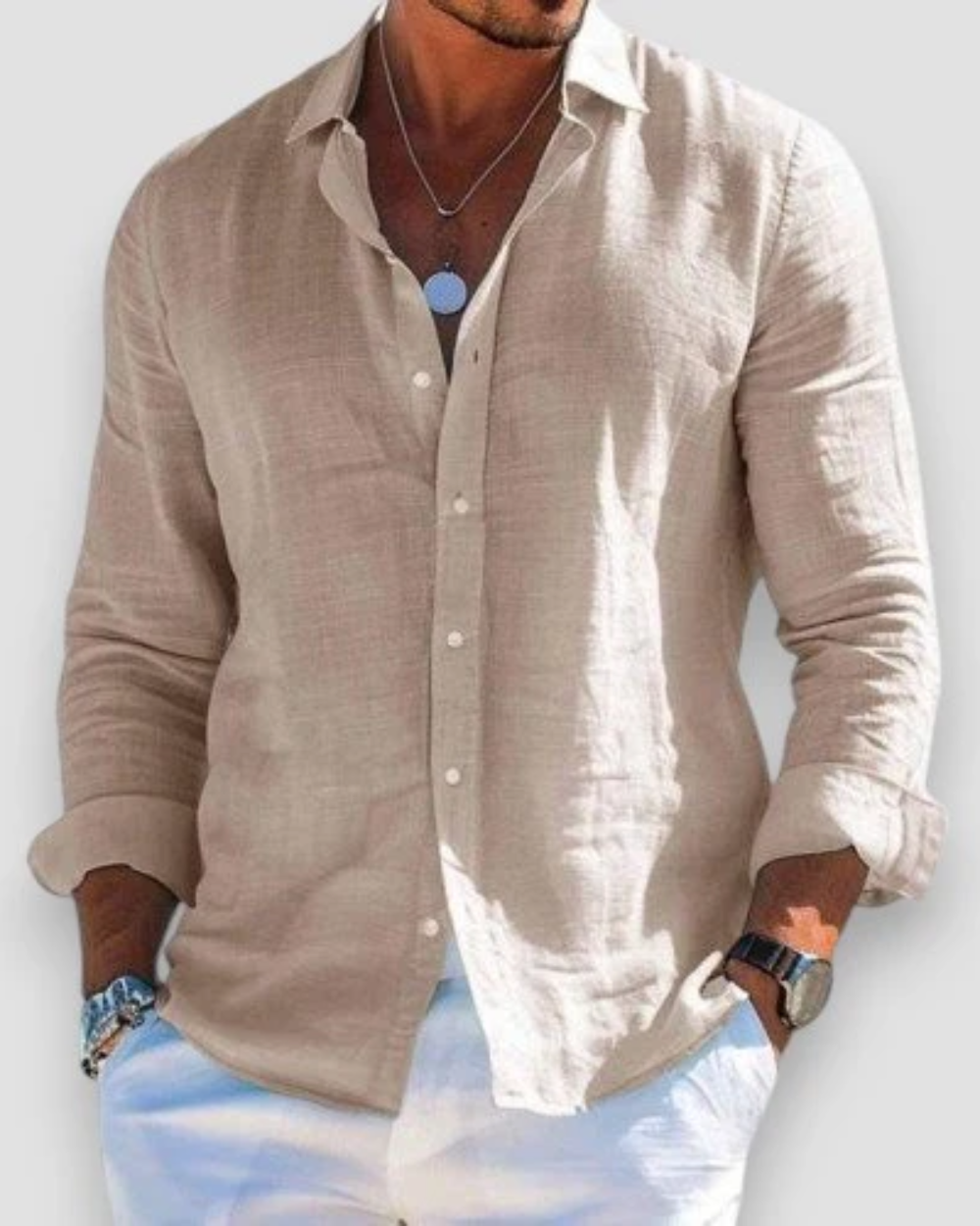 Maui Linen-Blend Shirt