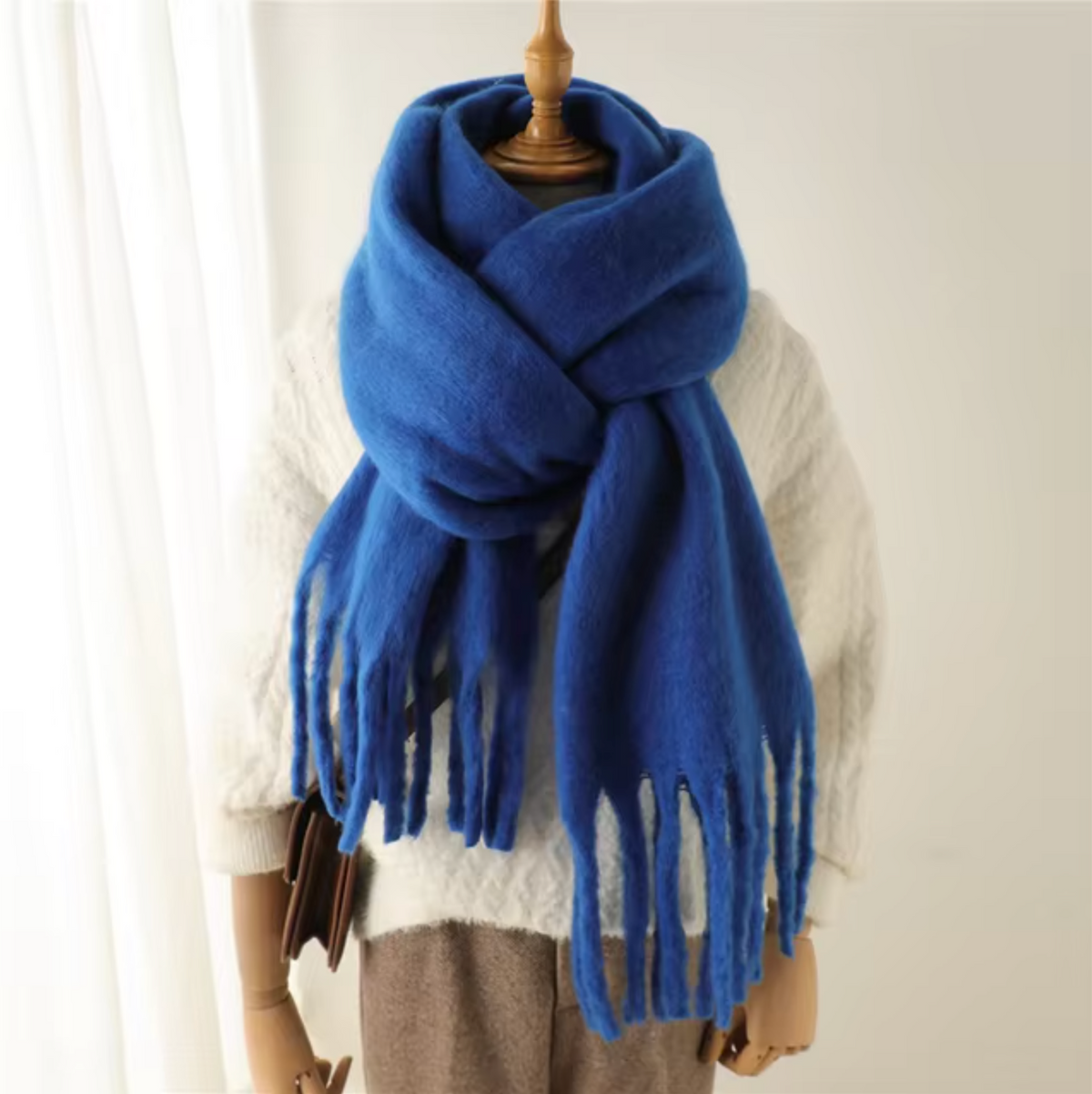 St. Moritz Tasselled Pashmina Scarf