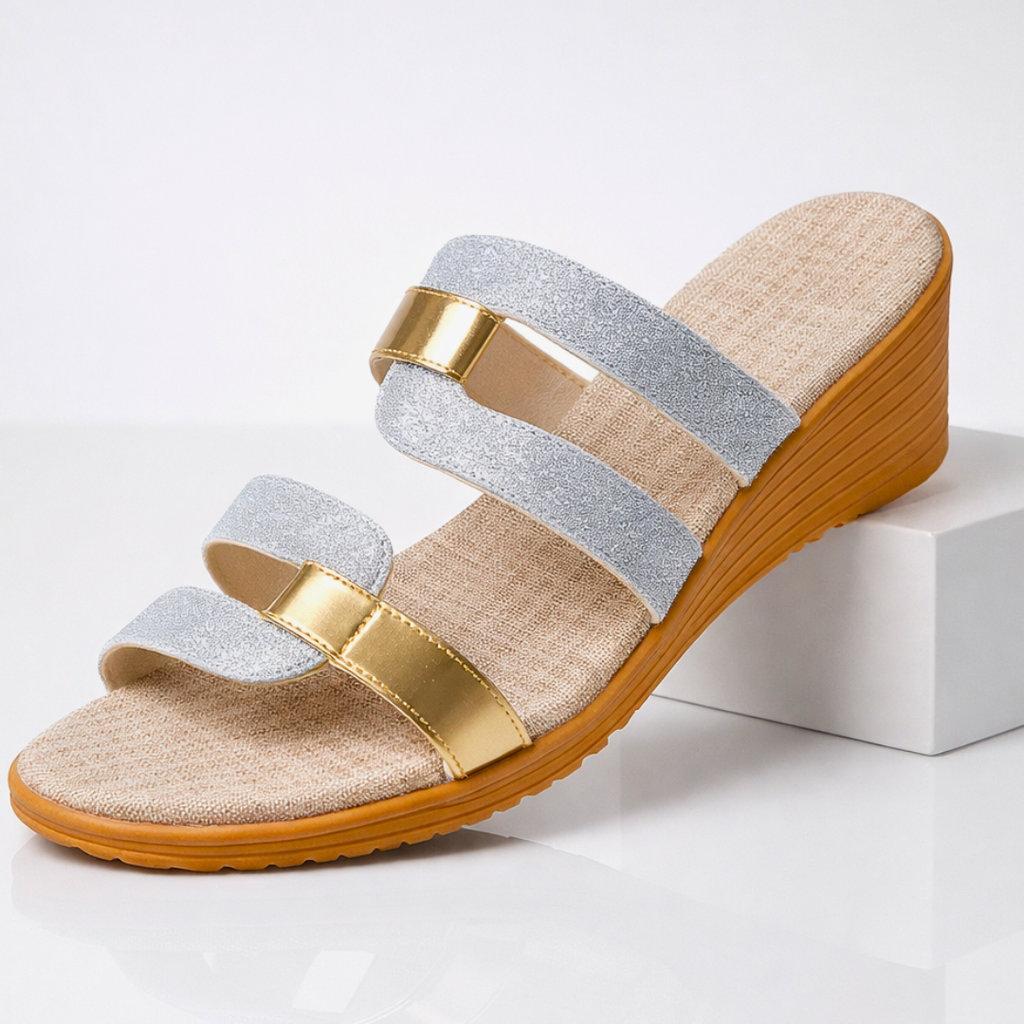 Yenisei Glitter Slide Sandals