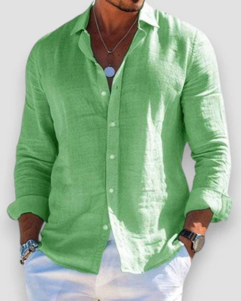 Maui Linen-Blend Shirt