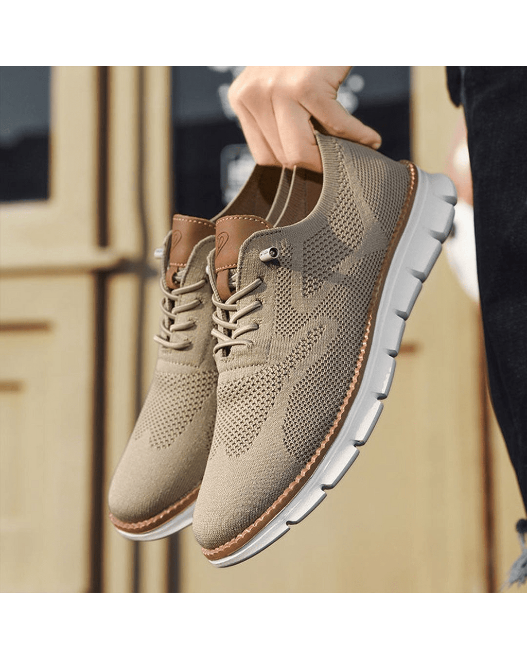Crown Point Mesh Brogue Sneakers
