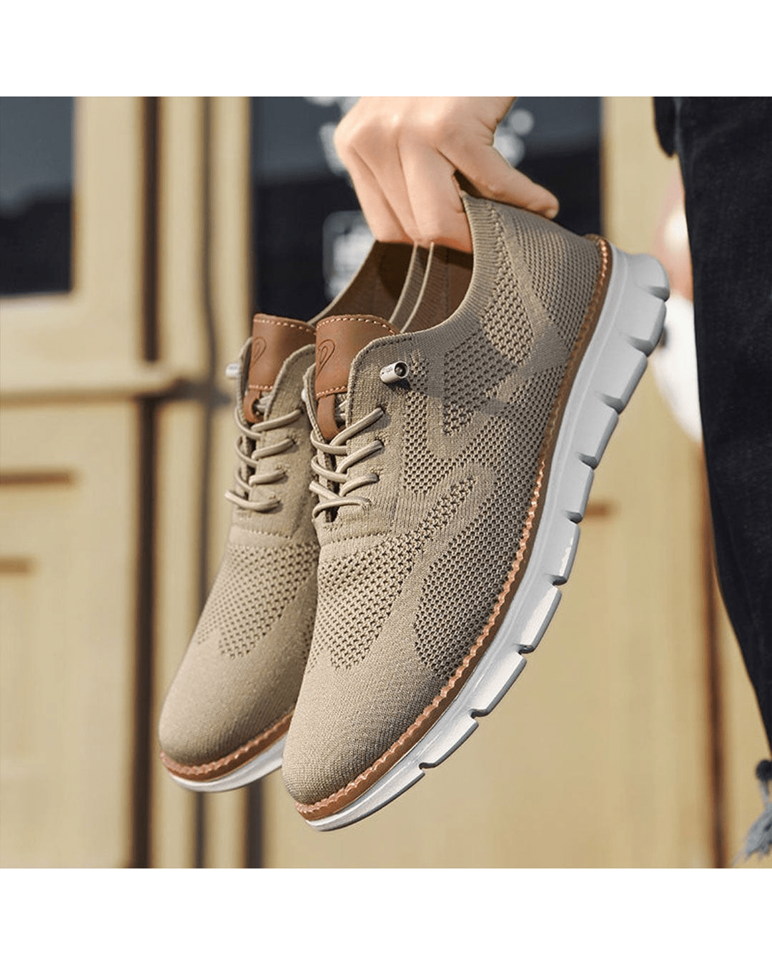 Crown Point Mesh Brogue Sneakers
