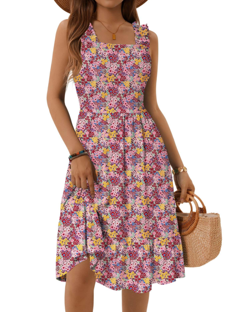 Belladonna Tiered Ruffle Midi Dress