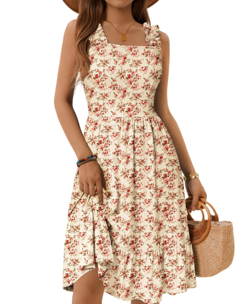 Belladonna Tiered Ruffle Midi Dress