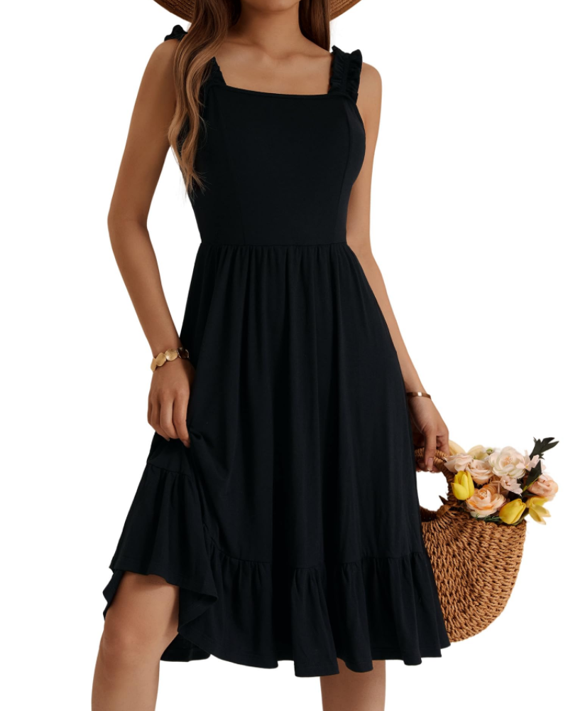 Belladonna Tiered Ruffle Midi Dress