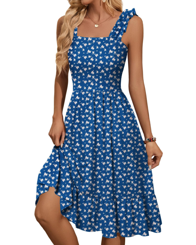 Belladonna Tiered Ruffle Midi Dress
