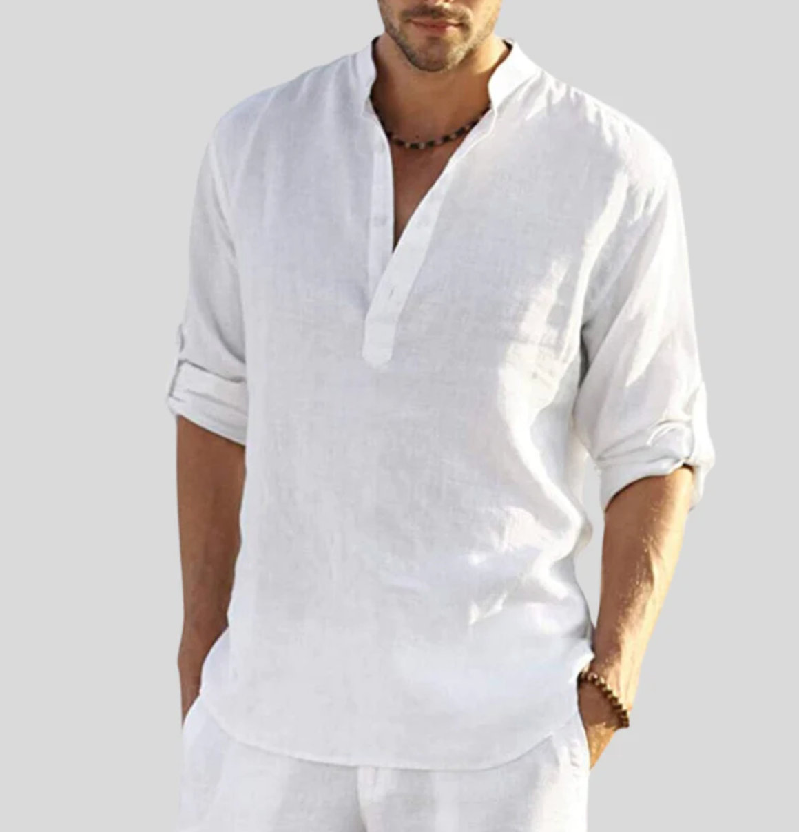 Positano Linen Long Sleeve Shirt