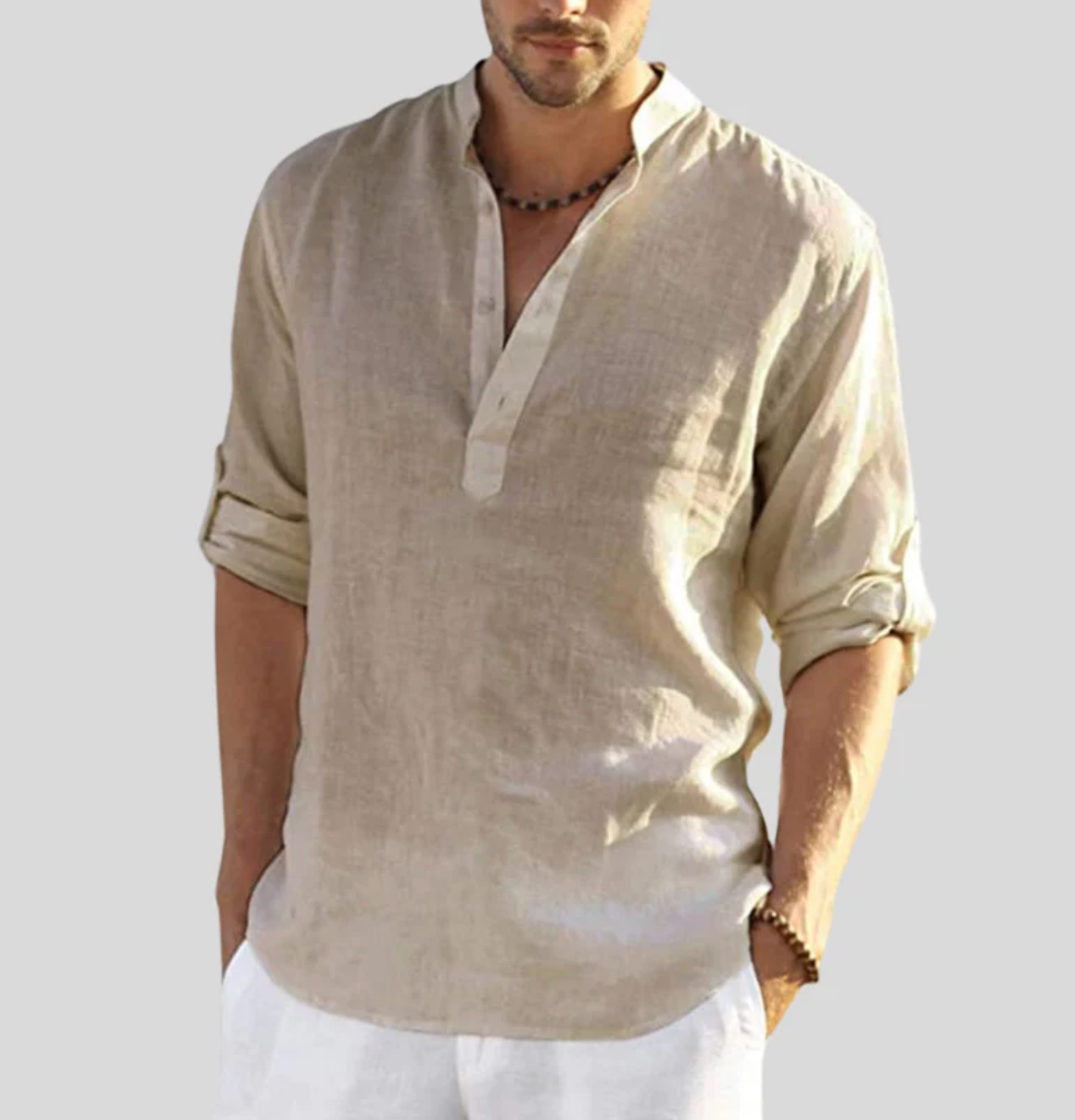 Positano Linen Long Sleeve Shirt
