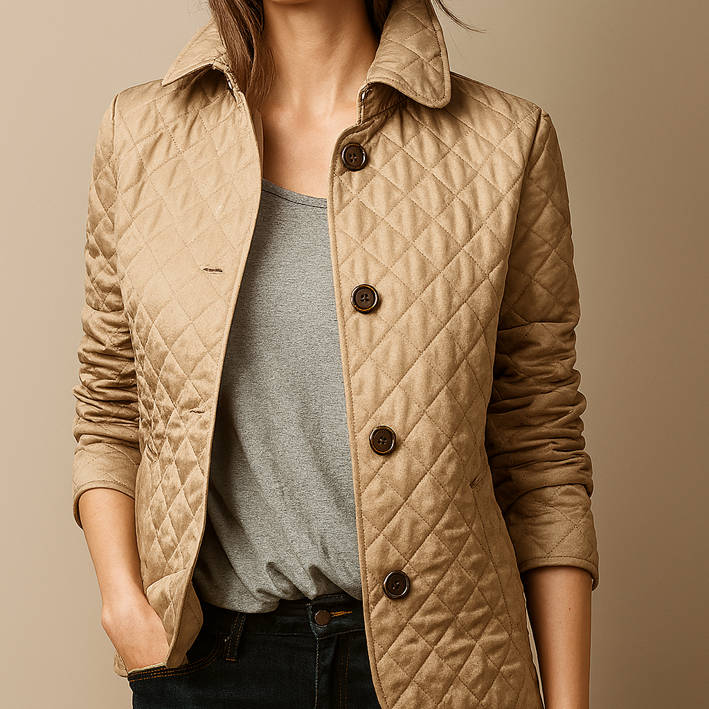 Athabasca Quilted Button-Front Jacket