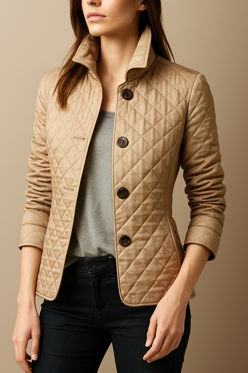 Athabasca Quilted Button-Front Jacket