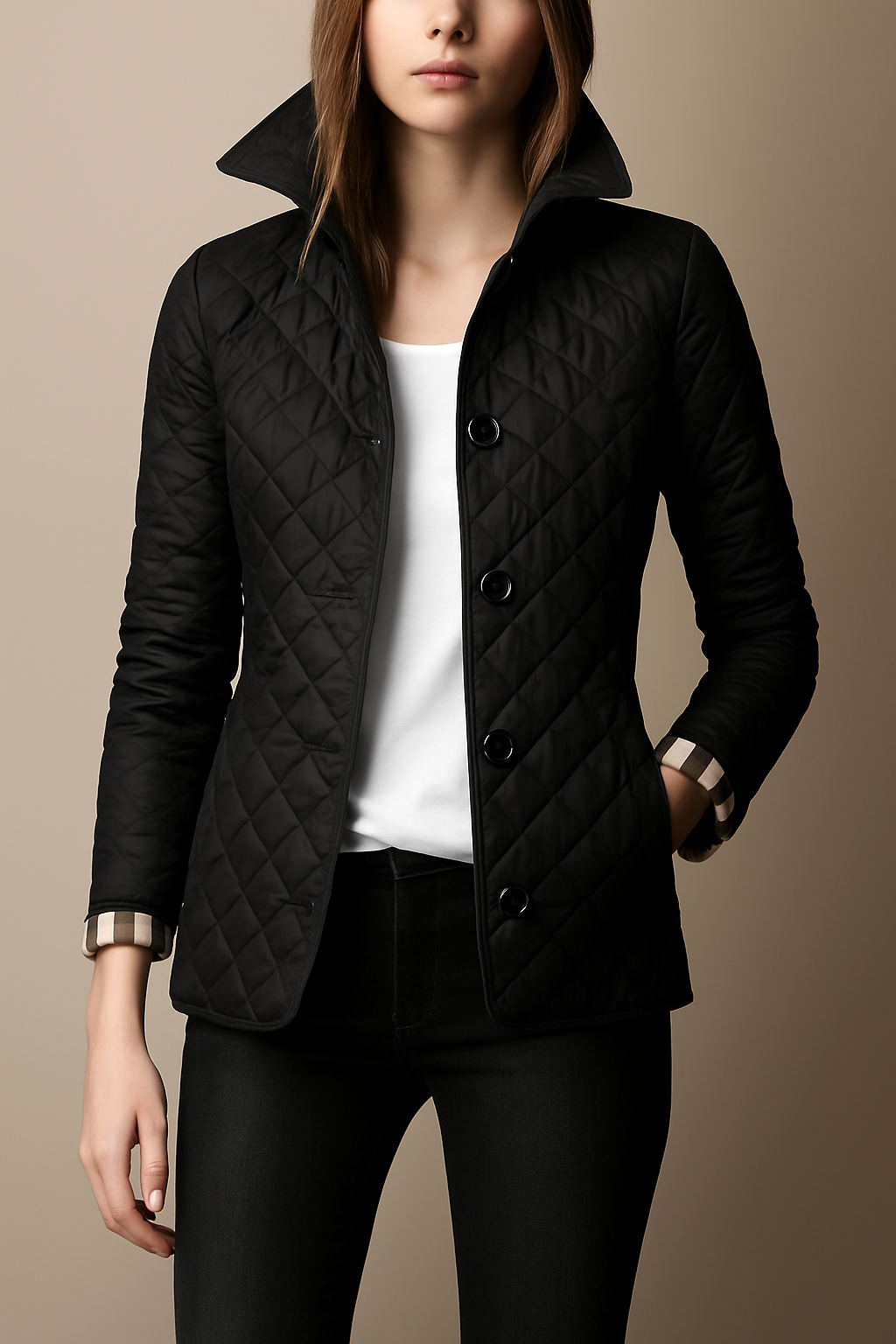 Athabasca Quilted Button-Front Jacket