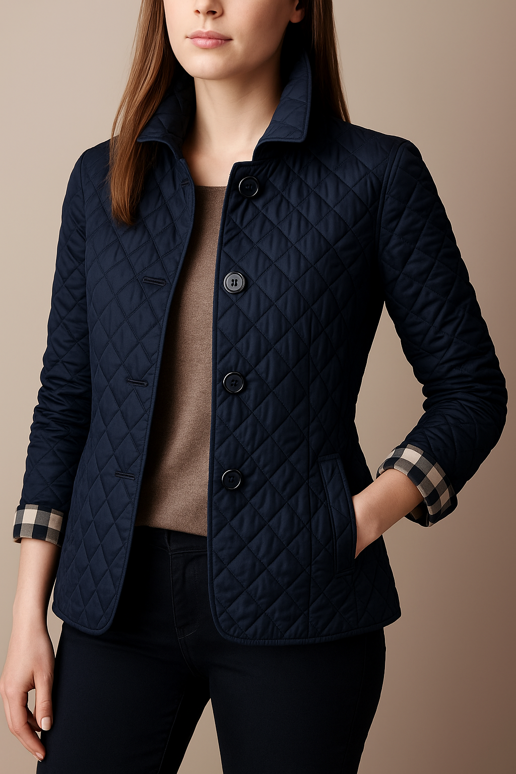 Athabasca Quilted Button-Front Jacket