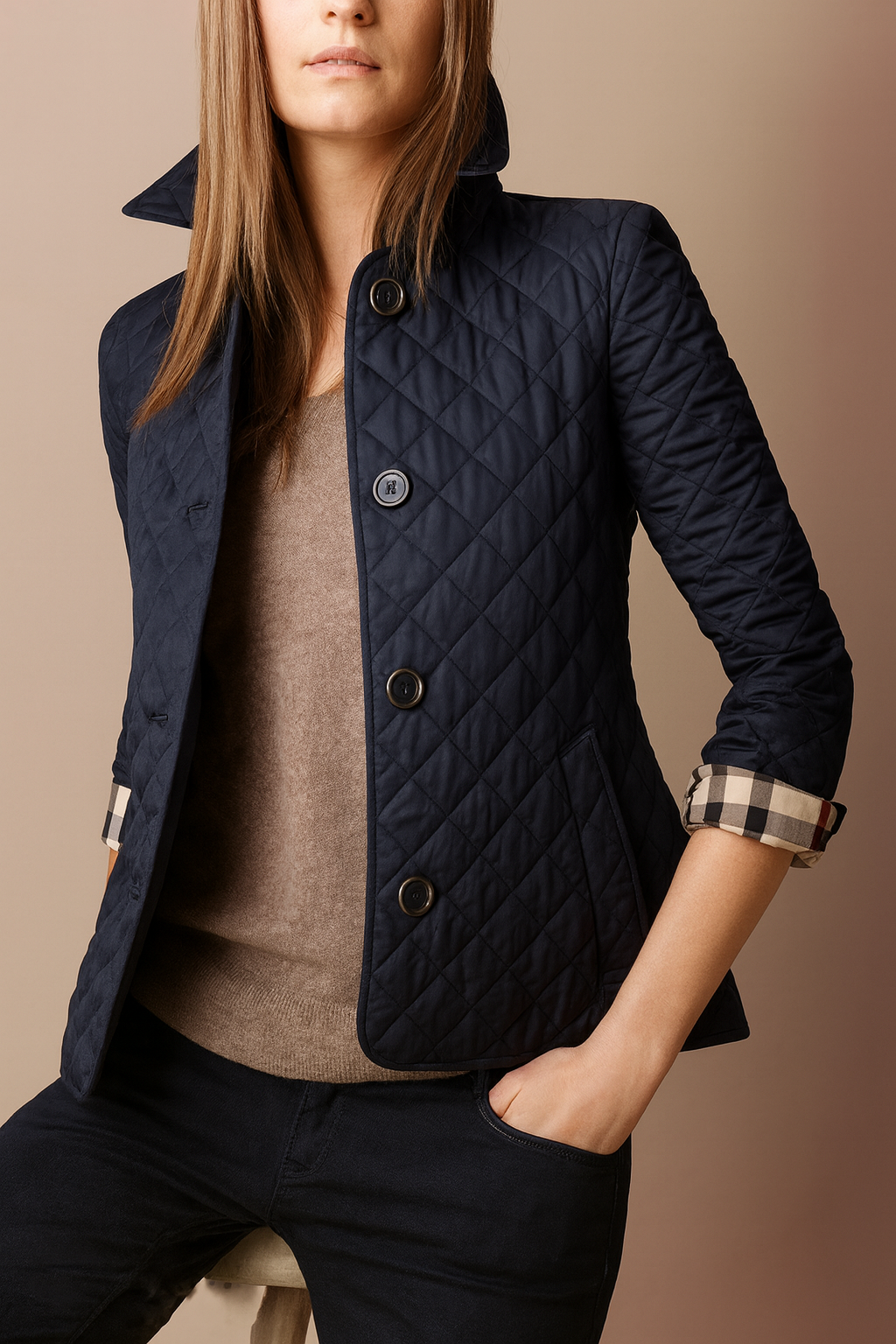 Athabasca Quilted Button-Front Jacket