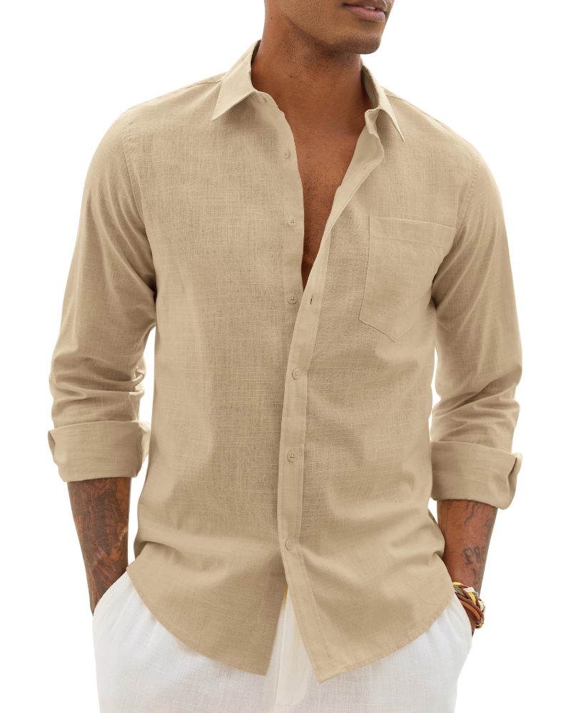 Enzo Linen-Blend Shirt