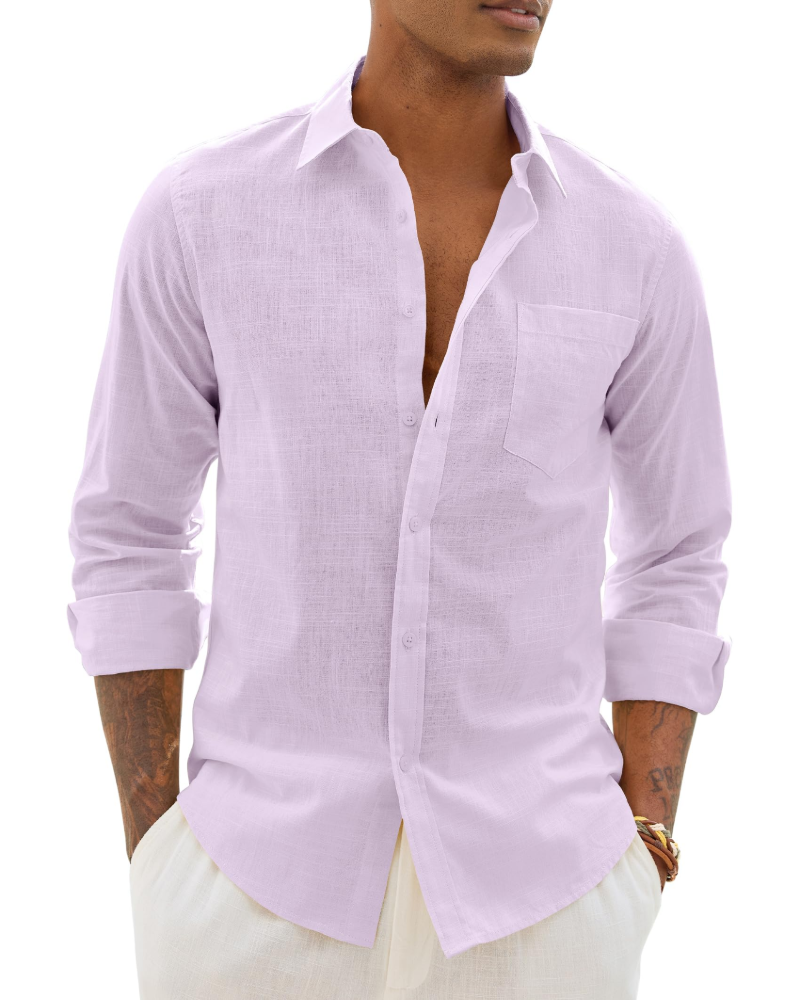 Enzo Linen-Blend Shirt