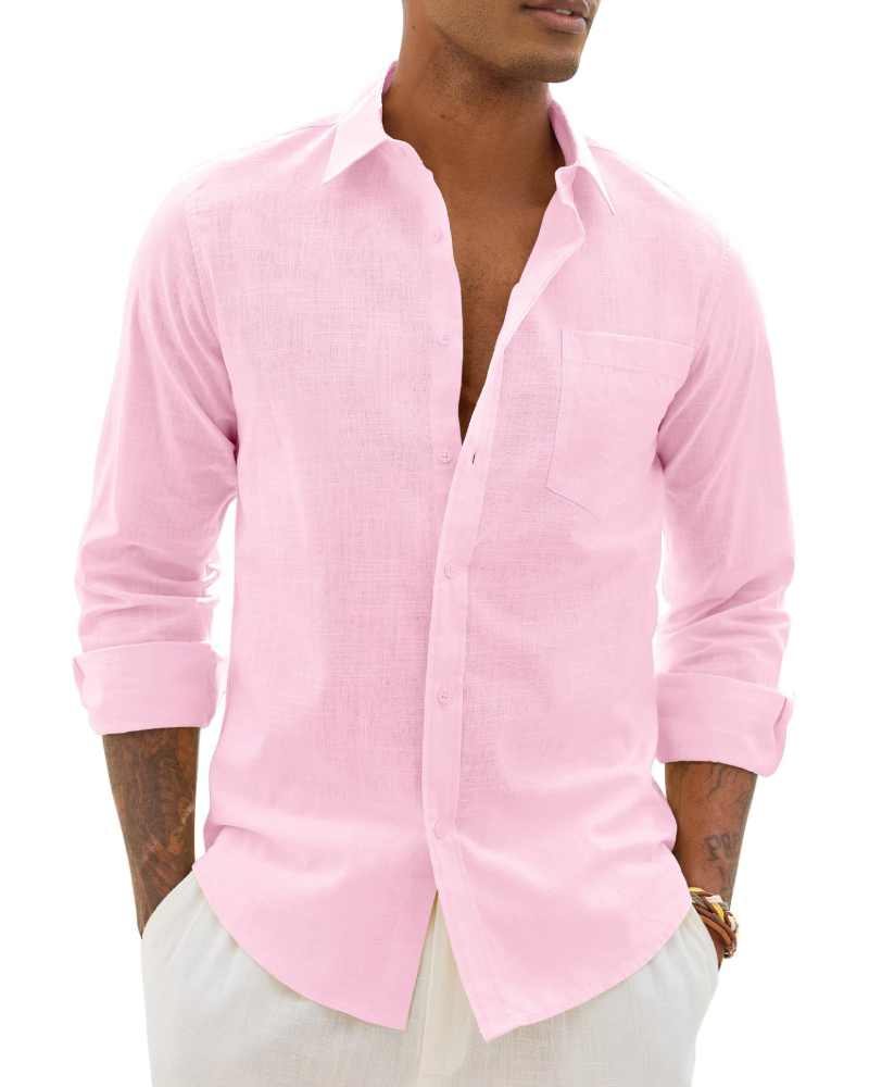 Enzo Linen-Blend Shirt