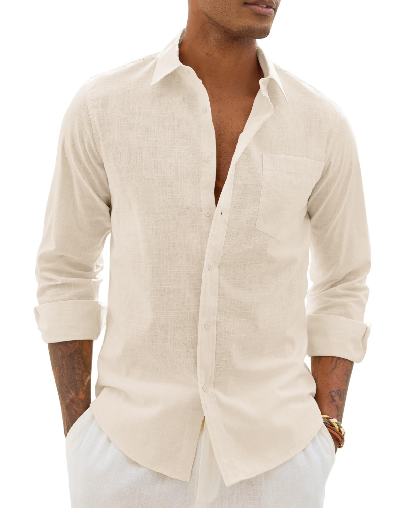 Enzo Linen-Blend Shirt
