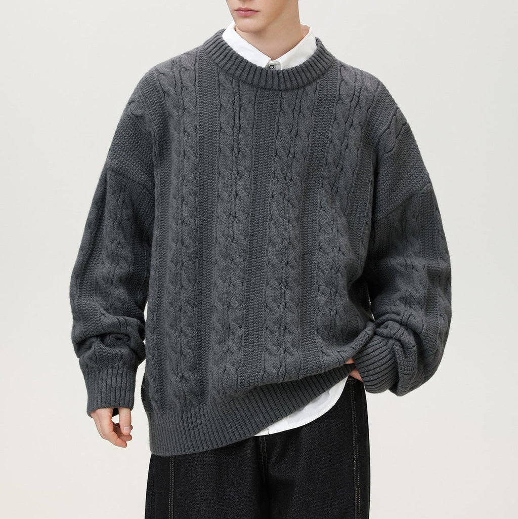 Prague Braided Cable-Knit Sweater