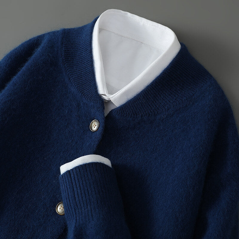 Caumasee Cashmere Button-Front Sweater