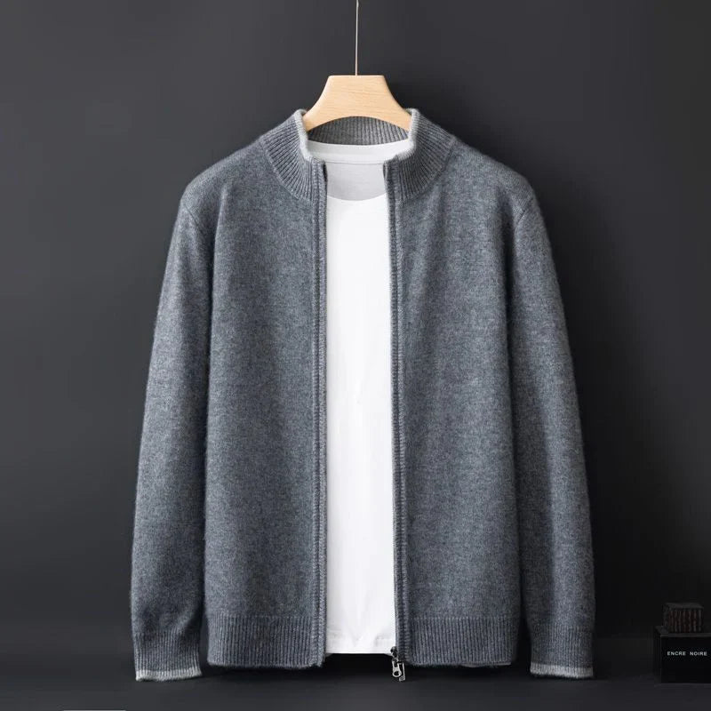 Hokkaido Pure Cashmere Zip Jacket