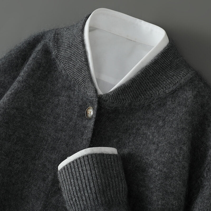 Caumasee Cashmere Button-Front Sweater
