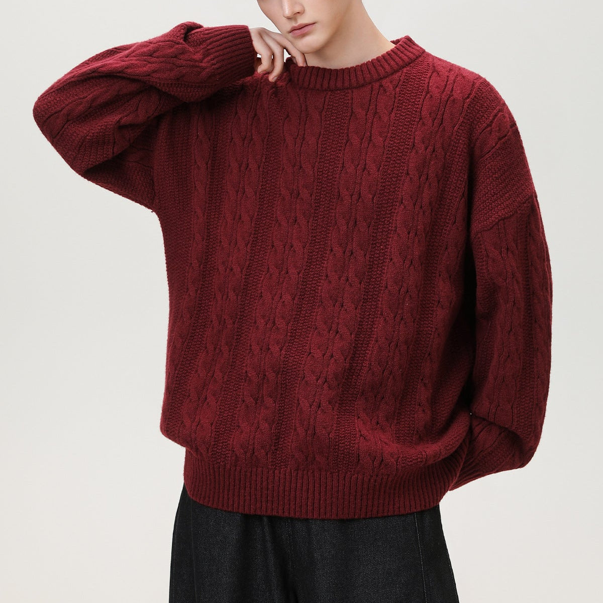 Gatineau Cable-Knit Braided Sweater