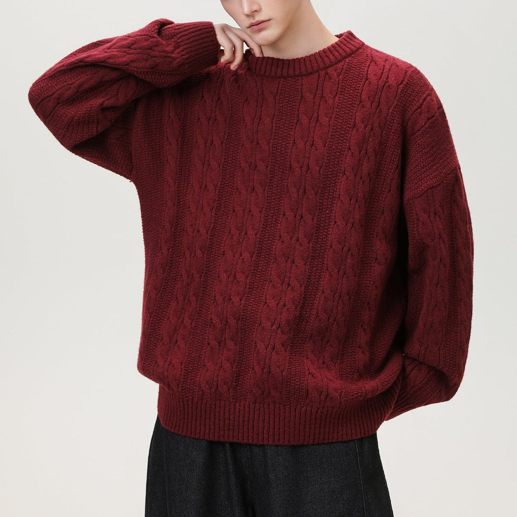 Prague Braided Cable-Knit Sweater