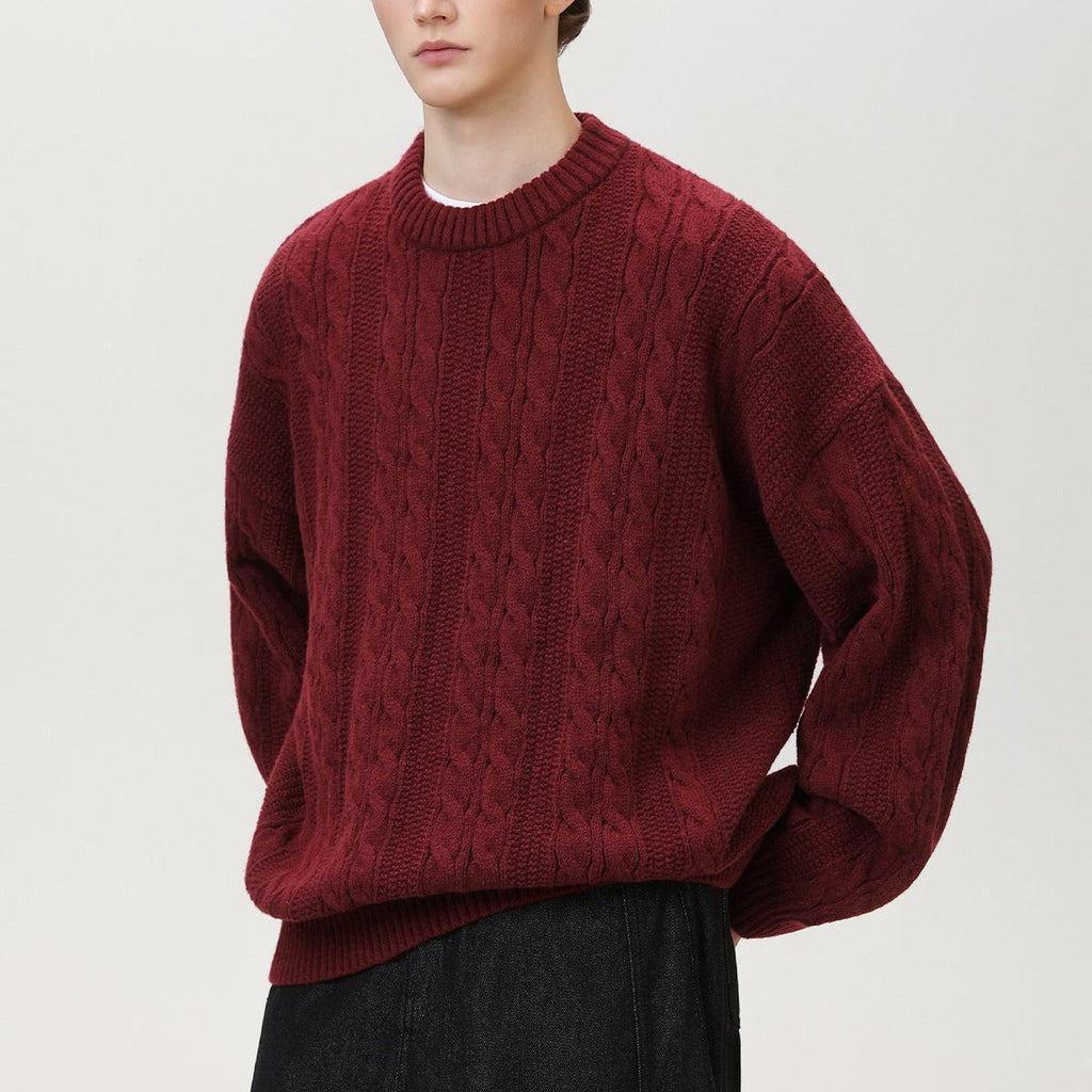 Prague Braided Cable-Knit Sweater