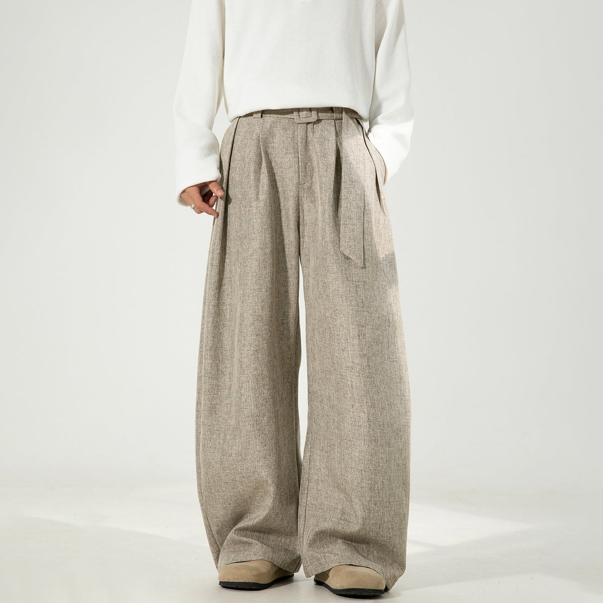 Cannizaro Wide-Leg Belted Trousers