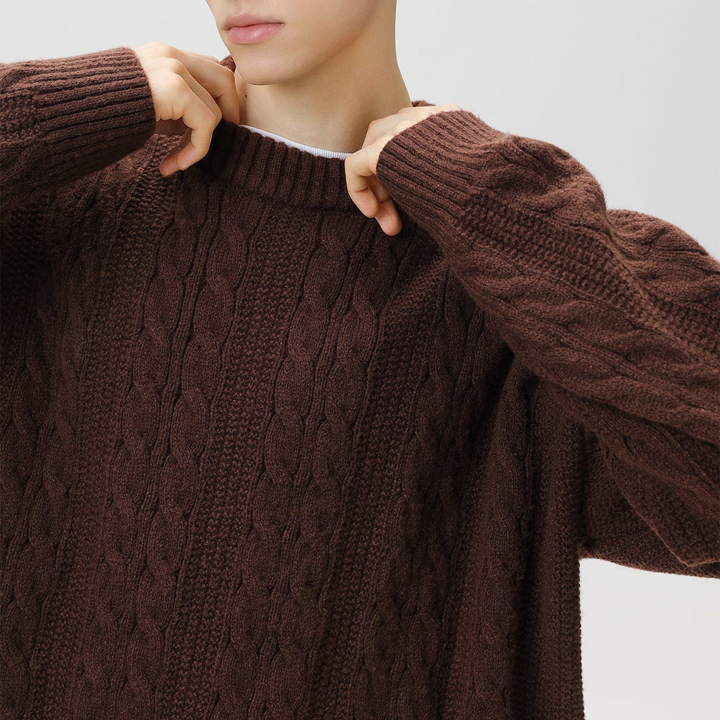 Prague Braided Cable-Knit Sweater