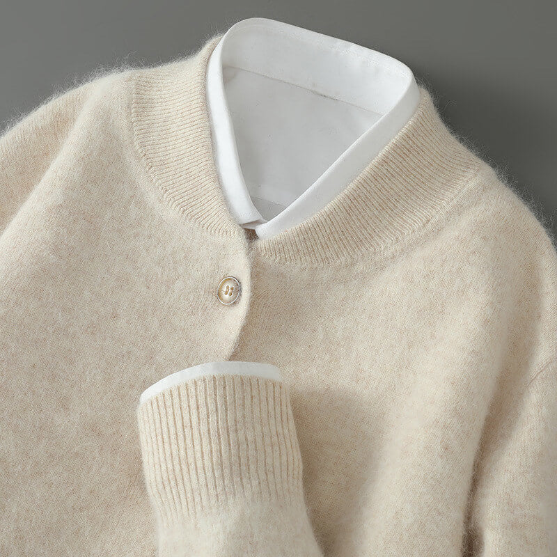 Caumasee Cashmere Button-Front Sweater