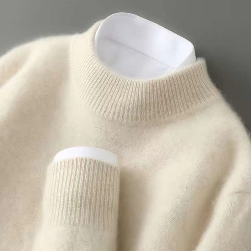 Lausanne Cashmere Crewneck Knit Sweater