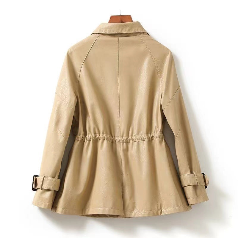 Mala Strana Cinched Leather Jacket