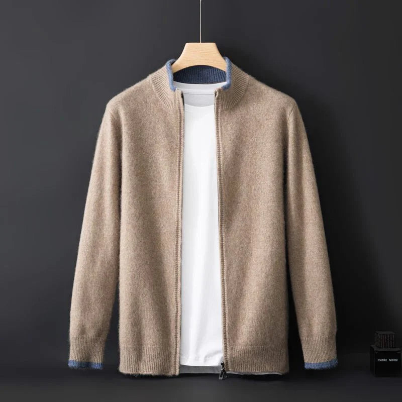 Hokkaido Pure Cashmere Zip Jacket