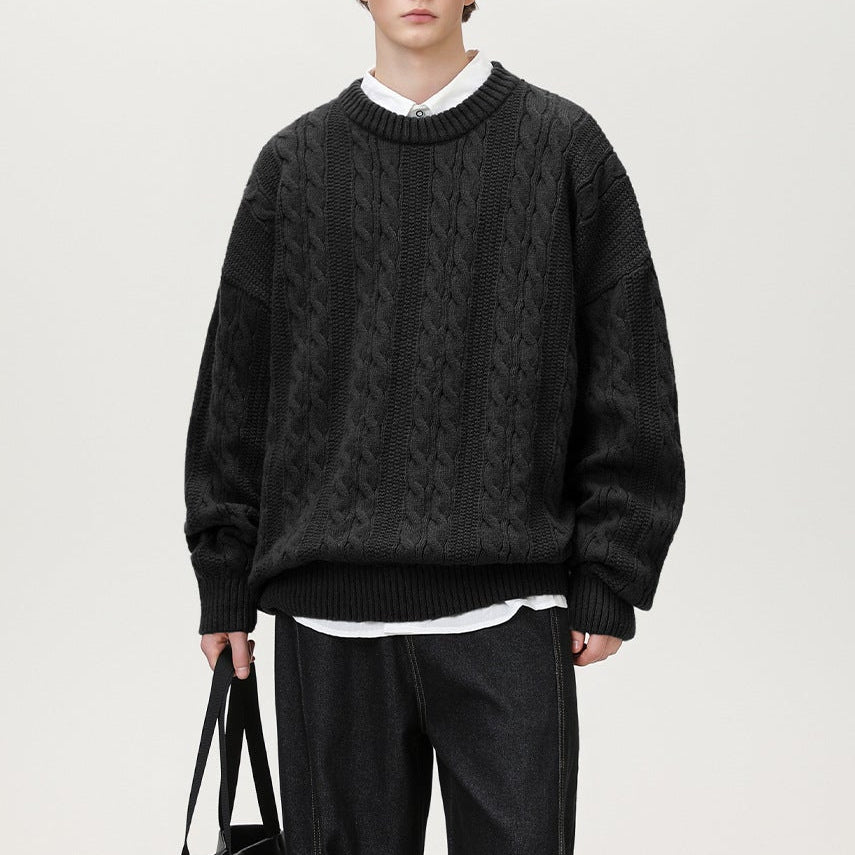 Prague Braided Cable-Knit Sweater