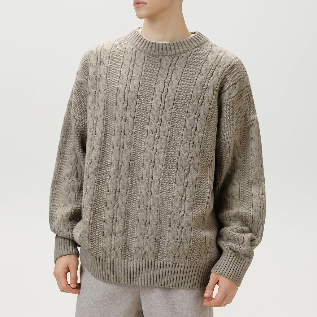 Prague Braided Cable-Knit Sweater