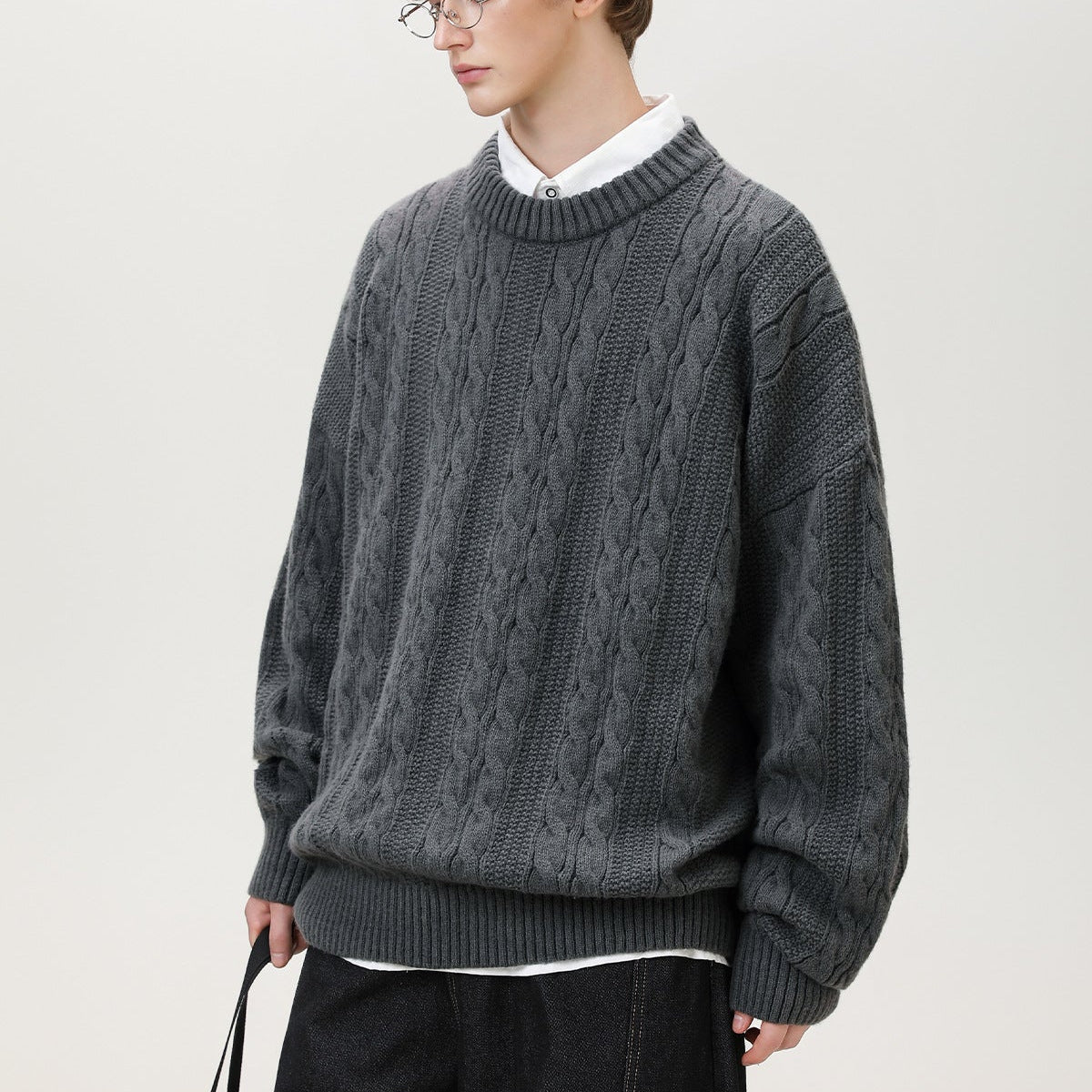 Gatineau Cable-Knit Braided Sweater