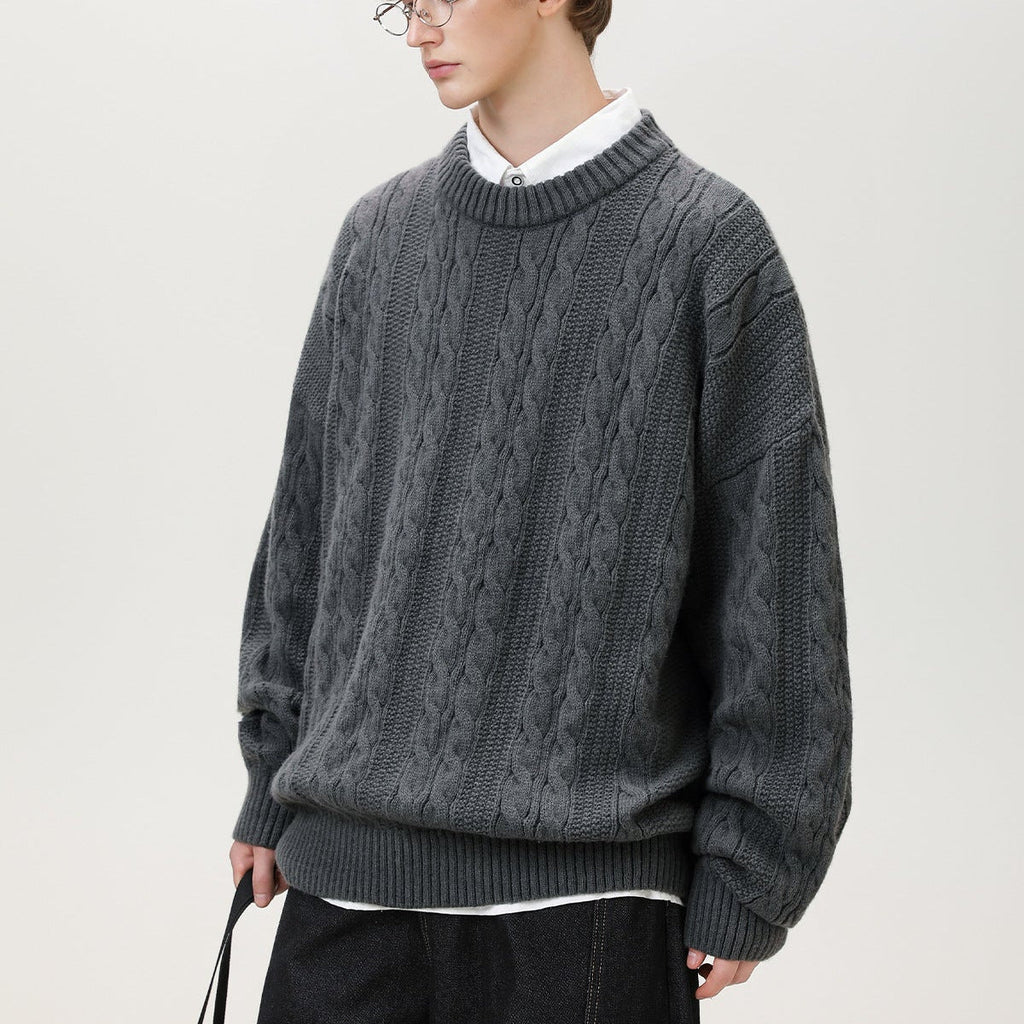 Prague Braided Cable-Knit Sweater