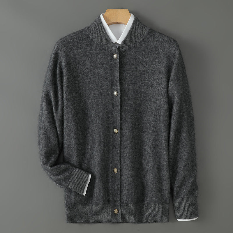 Caumasee Cashmere Button-Front Sweater