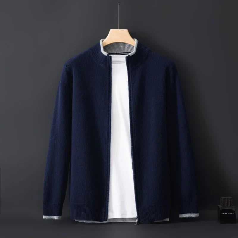 Hokkaido Pure Cashmere Zip Jacket