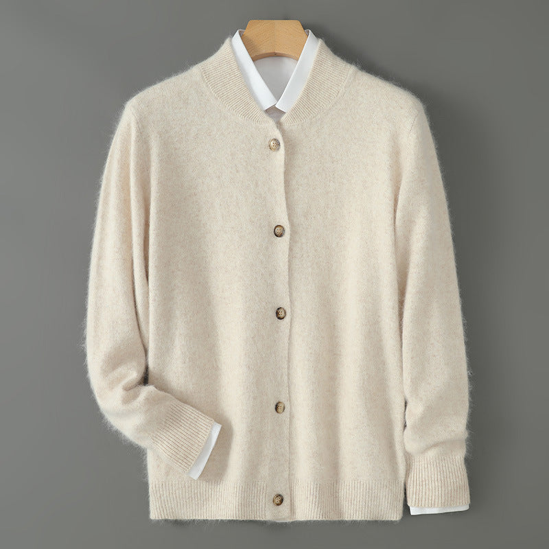 Caumasee Cashmere Button-Front Sweater