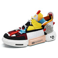 Obsidian-Shift Patchwork Sneakers
