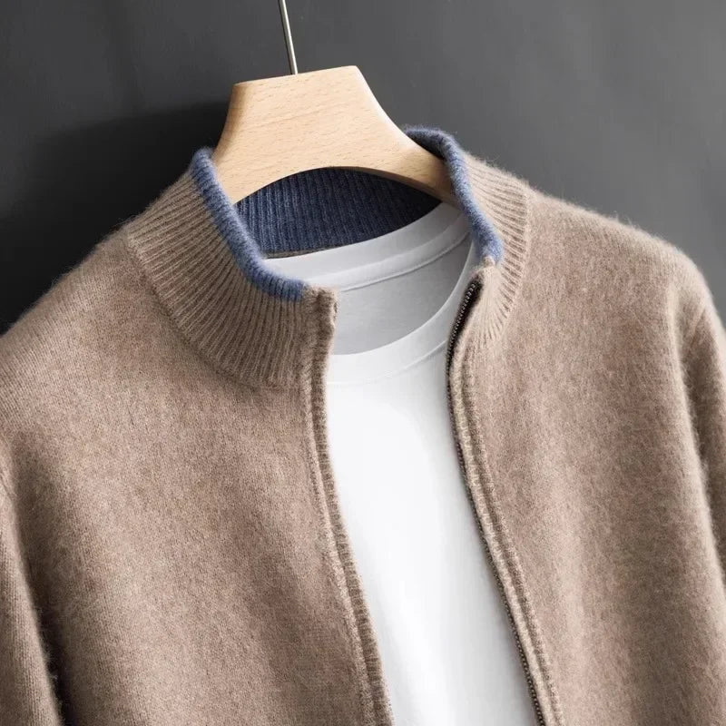 Hokkaido Pure Cashmere Zip Jacket