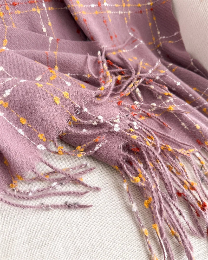 Pienza Brushed Plaid Scarf