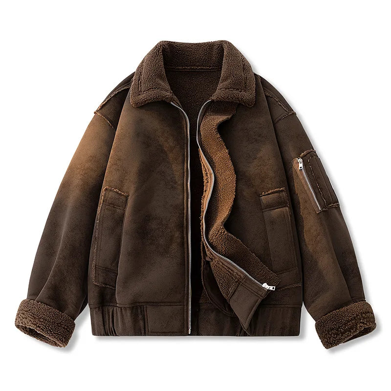 Quebec Suede Bomber Jacket